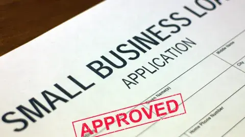 Small business loan application approved