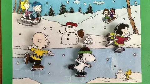 Peanut Characters in Layed Art