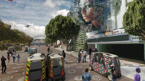 computer generated urban landscape