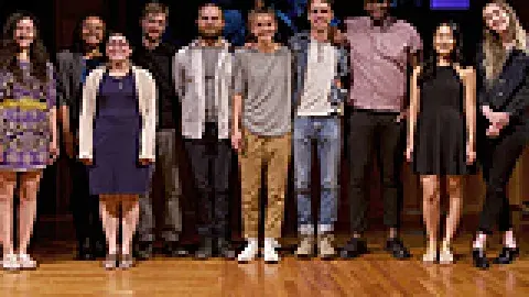 Students: Sydney Barile, Justin Evans, Amanda Foushee, Melissa Gutierrez, Michael Mitchell, Nicole Olweean, Niela Orr, Sean Pessin, Julian Smith-Newman, and Paula Tang.