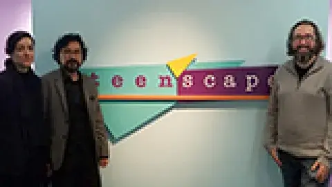 3 Architects in front of teenscape sign