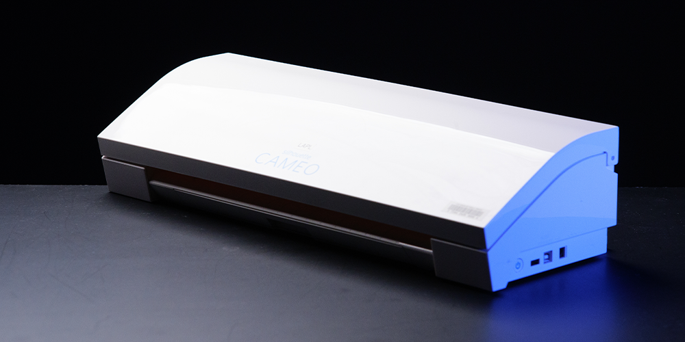 Vinyl cutter on a table